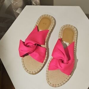 H&M Pink Bow Espadrille Sandals